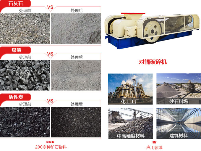 對輥式粉碎機應用范圍廣